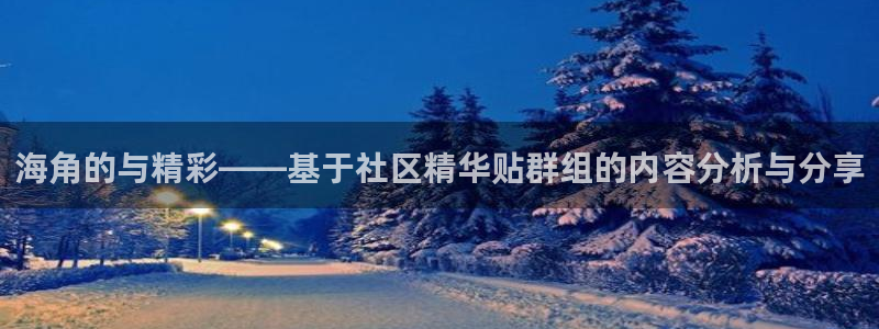 海角社区 国内：海角的与精彩——基于社区精华贴群组的内容分析与分享