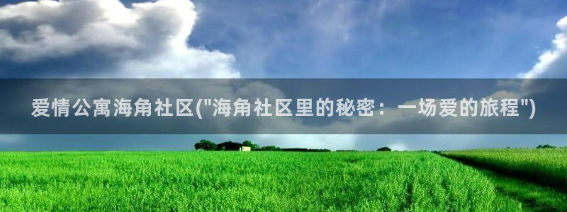 国产一区海角社区：爱情公寓海角社区(\